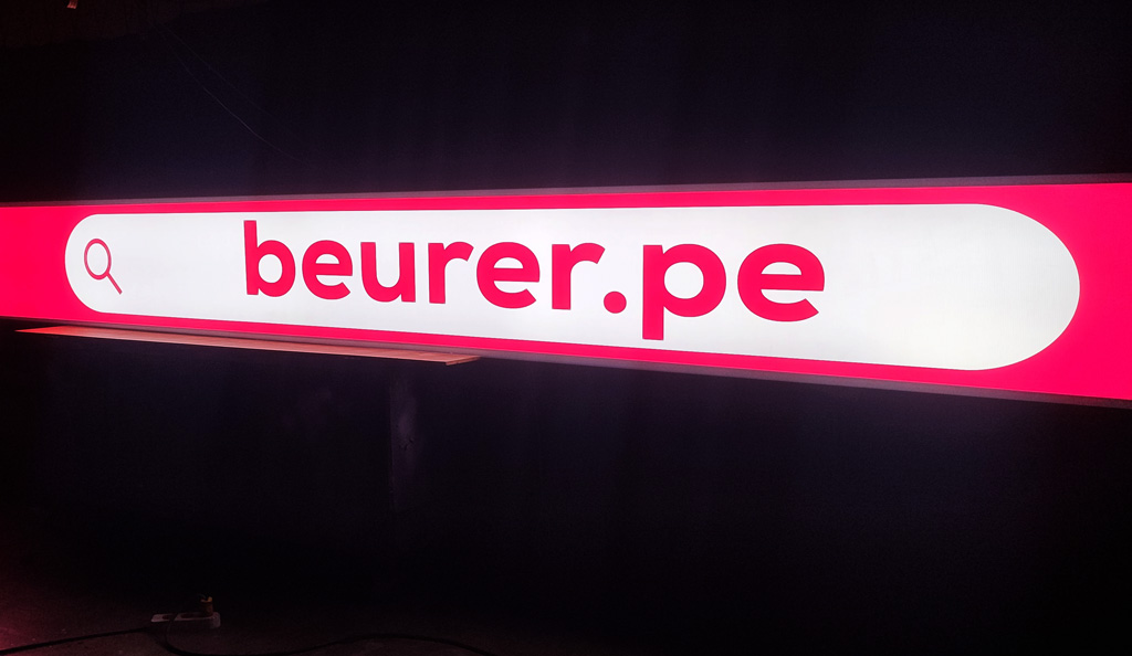 Letrero luminoso de calidad para negocios